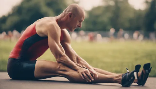 A serene setting where an athlete practices progressive muscle relaxation before a triathlon, Enhance