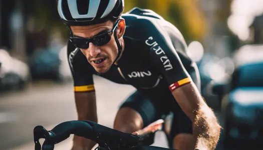 A cyclist using a power meter to track performance, Enhance